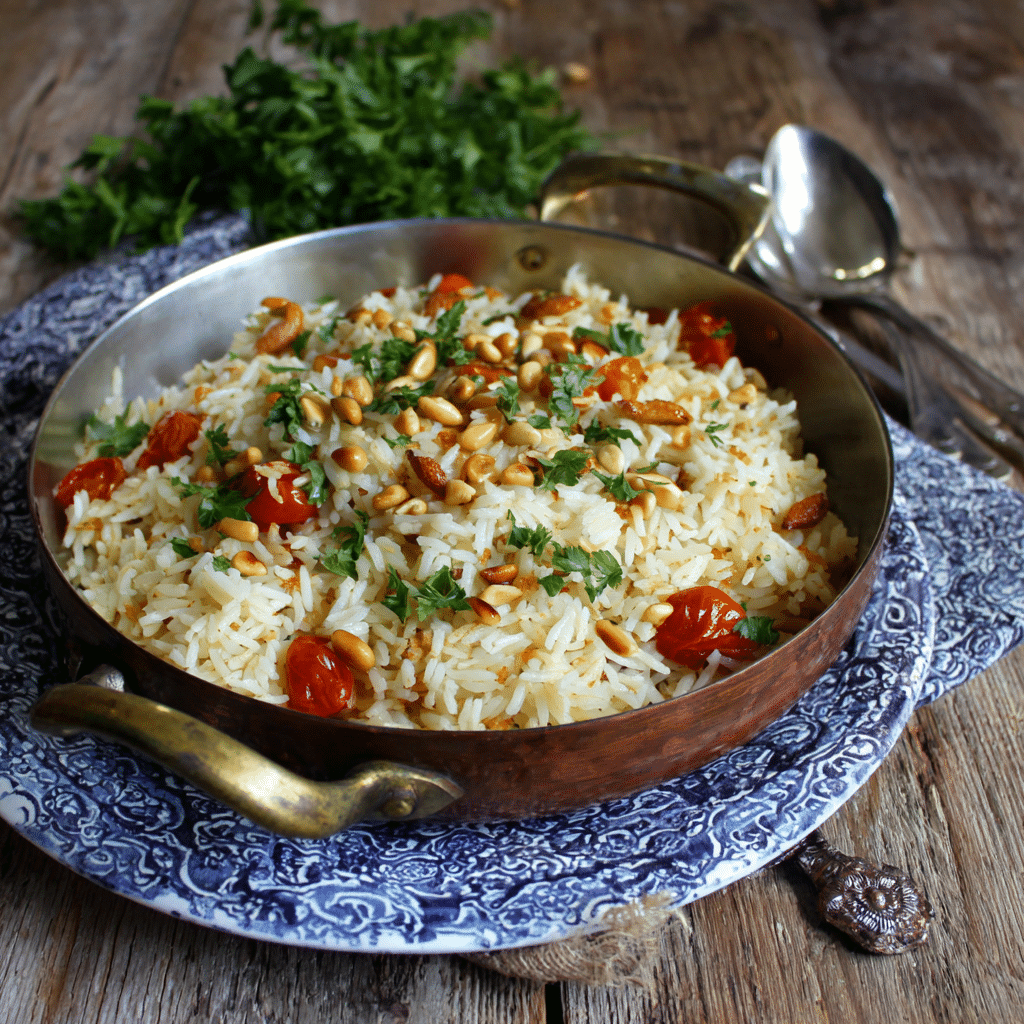 Rice Pilaf with Pine Nuts – A Fragrant Taste of Home from My Cretan Kitchen
