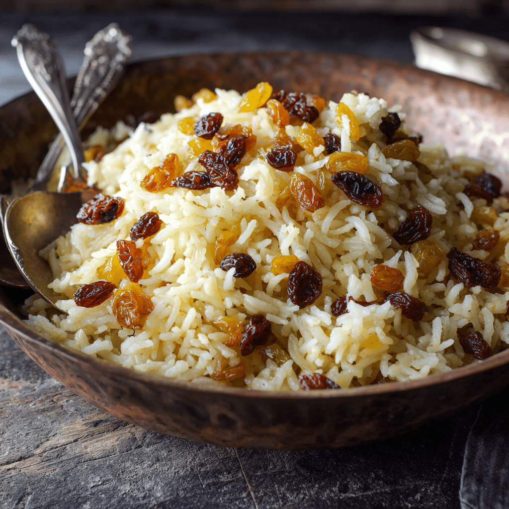 Rice Pilaf with Raisins – Sweet, Warm & Comforting Like Home