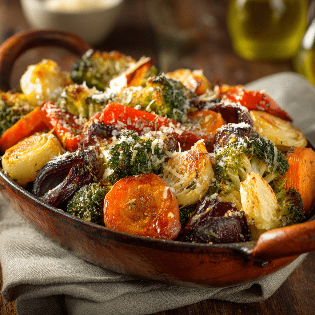 Roasted Vegetables with Parmesan – Warm, Golden Comfort from My Kitchen