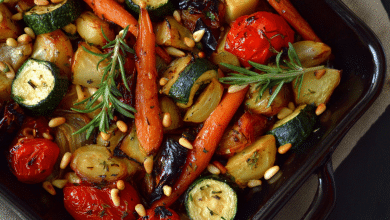 Roasted Vegetables with Pine Nuts