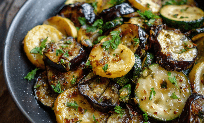 Roasted Zucchini and Eggplant