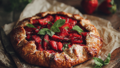 Rustic Strawberry Galette