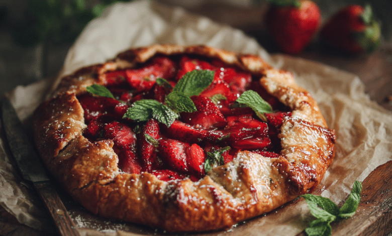 Rustic Strawberry Galette