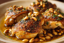 Simple Chicken with Pine Nuts