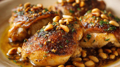 Simple Chicken with Pine Nuts