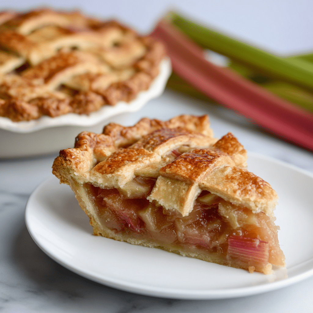 Simple Rhubarb Pie Recipe – Sweet, Tangy, and Full of Spring Comfort