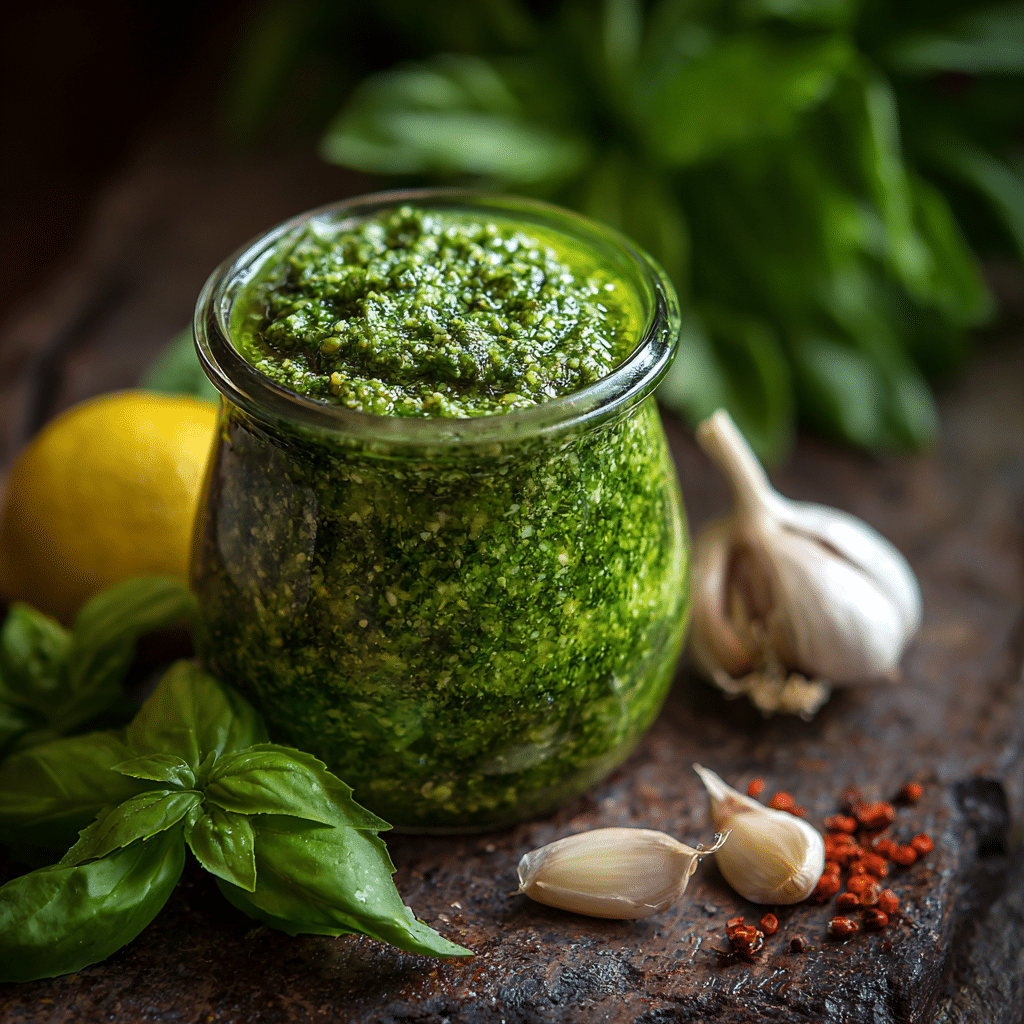 Spinach Basil Pesto – Fresh, Fragrant & Full of Love