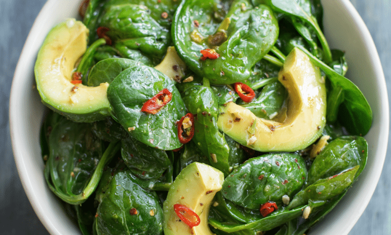 Spinach Salad with Avocado