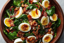 Spinach Salad with Bacon 🥓🥗