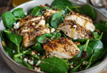Spinach Salad with Chicken