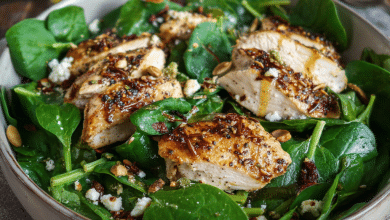 Spinach Salad with Chicken