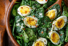 Spinach Salad with Eggs