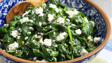 Spinach Salad with Feta