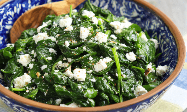 Spinach Salad with Feta