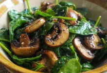 Spinach Salad with Mushrooms