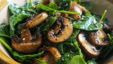 Spinach Salad with Mushrooms