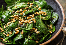 Spinach Salad with Pine Nuts