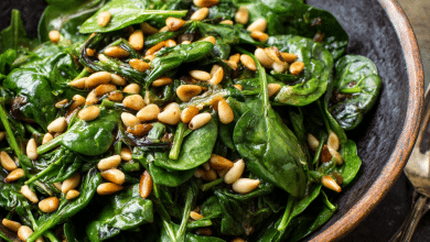 Spinach Salad with Pine Nuts