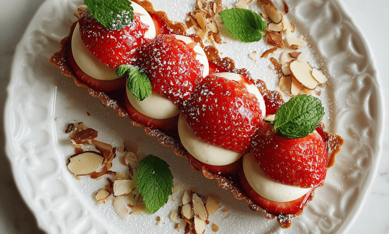 Strawberry Tart with Almond Cream