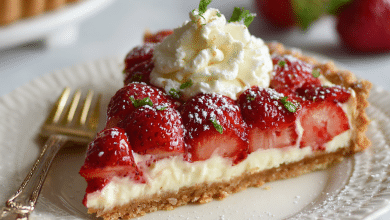 Strawberry Tart with Custard