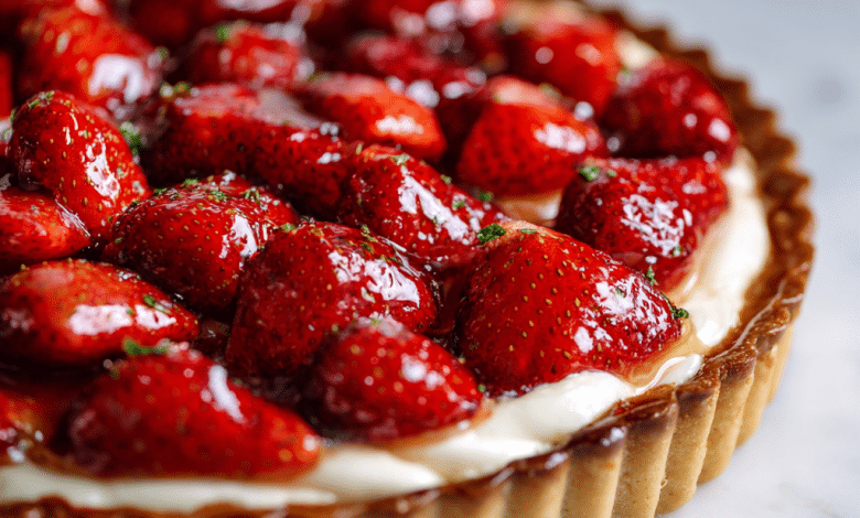 Strawberry Tart with Mascarpone