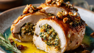 Stuffed Chicken with Pine Nuts