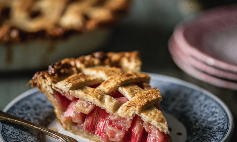 Spring Rhubarb Pie Recipe