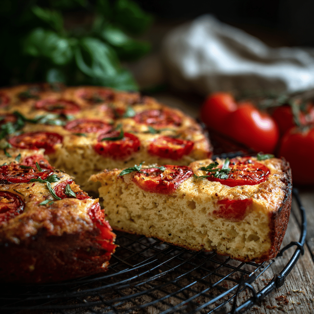 Tomato Savory Cake – A Soft, Rustic Slice of Home