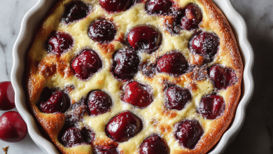 Traditional French Cherry Clafoutis