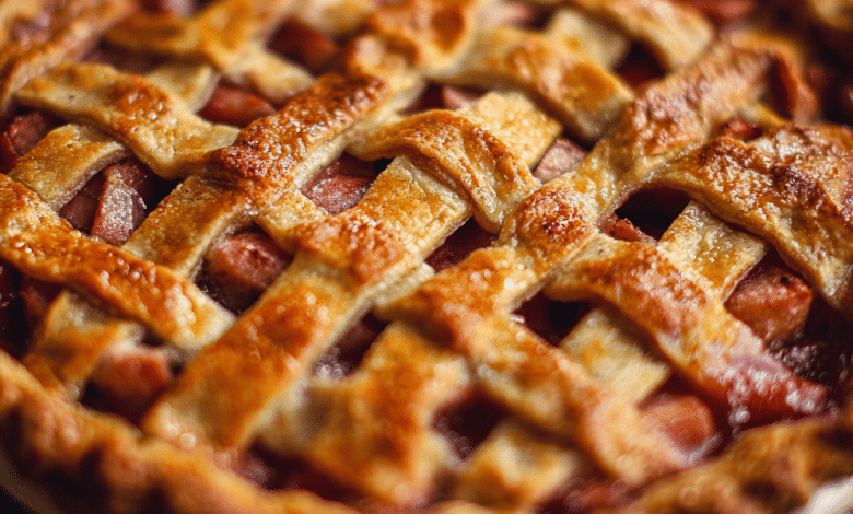 Traditional Rhubarb Pie