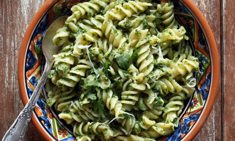 Vegetarian Pesto Pasta