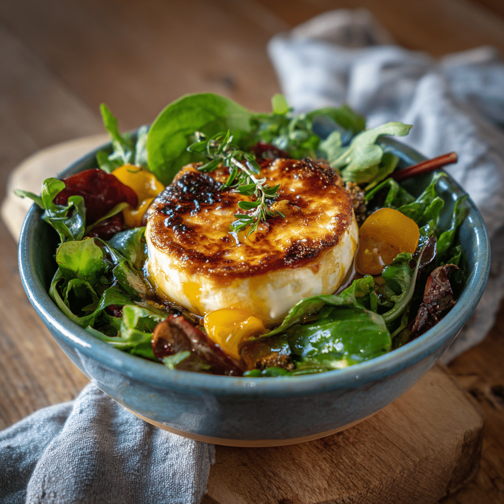 Warm Goat Cheese Salad – A Cozy, Golden Salad That Feels Like Home