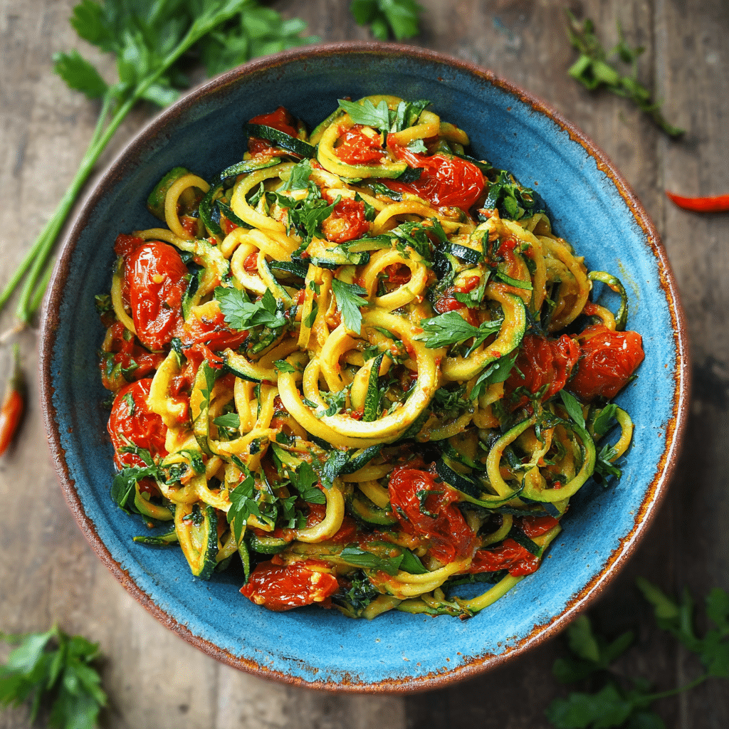 Zucchini Pasta (Zoodles) – Light, Fresh, and Full of Mediterranean Love