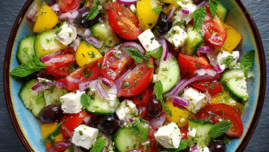 Classic Mediterranean Salad – A Fresh, Colorful Bowl of Sunshine from My Kitchen