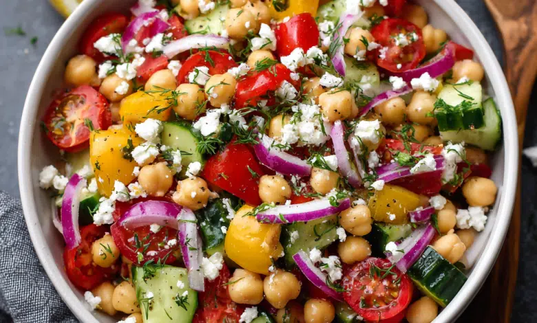 Mediterranean Chickpea Salad Recipe