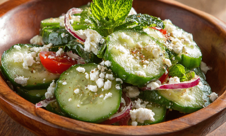 Mediterranean Cucumber Salad Recipe