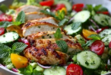 Refreshing Summer Salad with Grilled Chicken