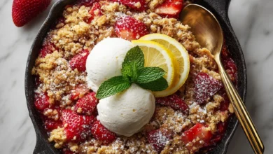 Strawberry Crumble