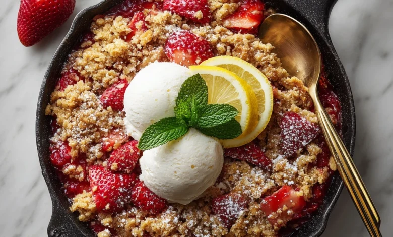 Strawberry Crumble