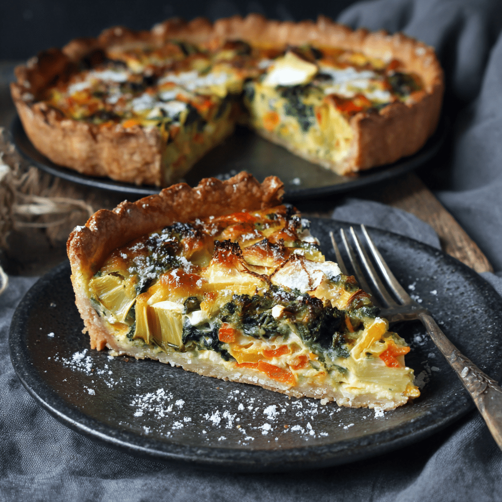Vegetable Quiche Recipe – A Cozy, Golden Slice of Comfort from My Kitchen