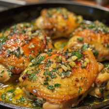 Garlic Butter Chicken Thighs – Crispy, Flavorful, Easy Recipe