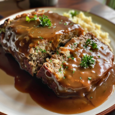 Classic Meatloaf with Brown Gravy Recipe