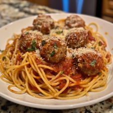 Pork-Free Homemade Spaghetti and Meatballs (Alcohol-Free)