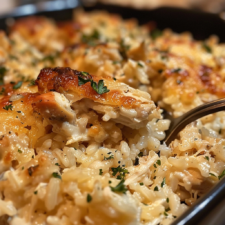 Easy Chicken and Rice Casserole with Creamy Flavor