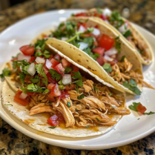 Crockpot Shredded Chicken Tacos