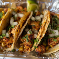 Mexican Street Corn Chicken Tacos Recipe