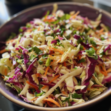No Mayo Zesty Coleslaw