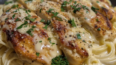 Garlic Parmesan Chicken Alfredo
