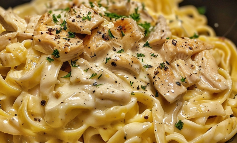 Comfort Food Chicken Alfredo Pasta