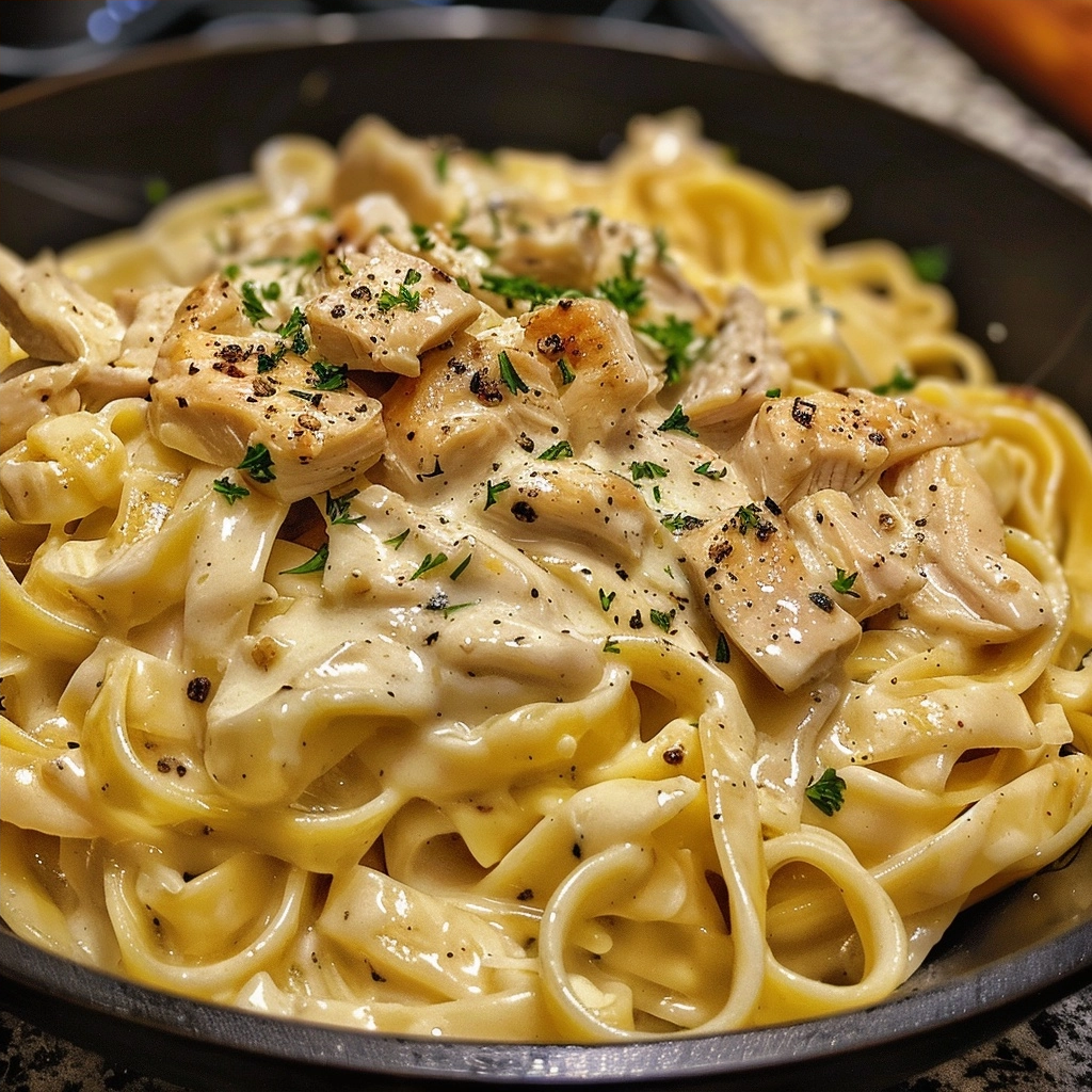 Comfort Food Chicken Alfredo Pasta